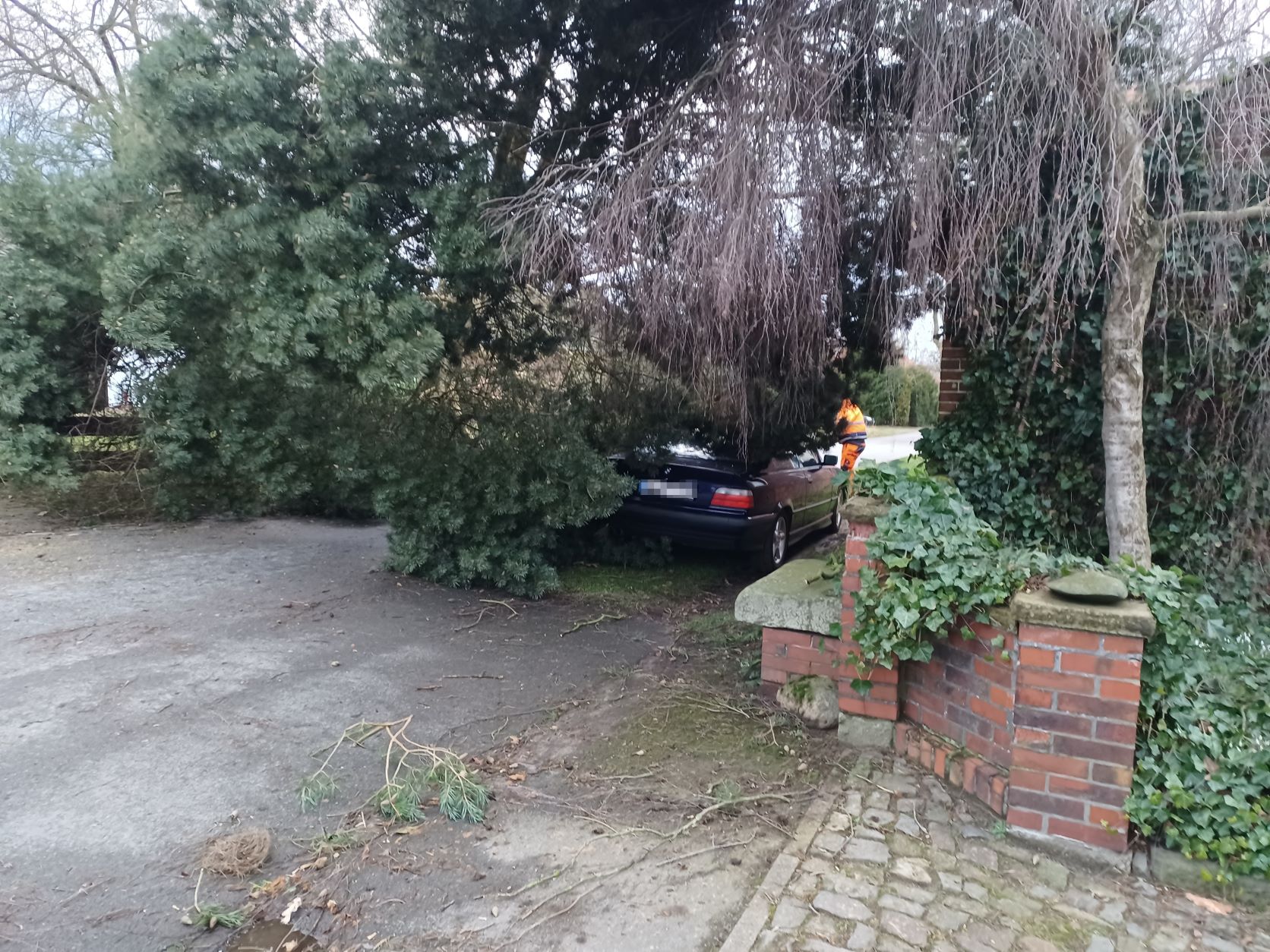 Das Auto blieb unbeschädigt